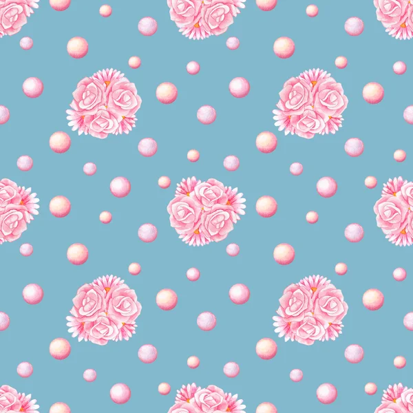 Csomó akvarell Seamless Pattern — Stock Fotó