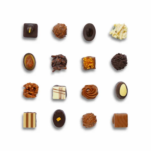 Conjunto de caramelos de chocolate — Foto de Stock