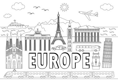 Europe seyahat seti