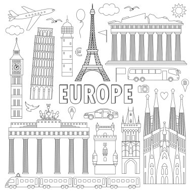 Europe seyahat seti