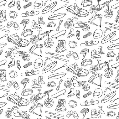 Aşırı doodle seamless modeli