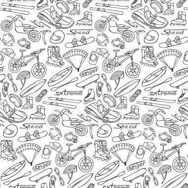 Aşırı doodle seamless modeli