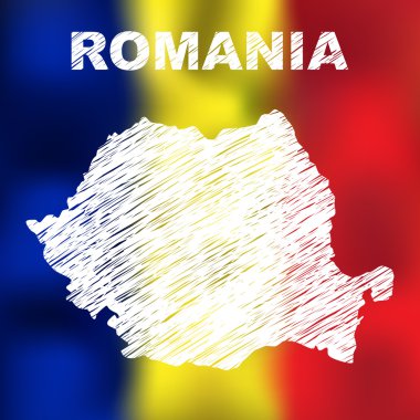 Romanian Abstract Map clipart