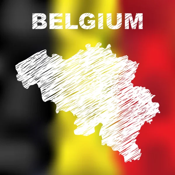 Mappa astratta belga — Vettoriale Stock
