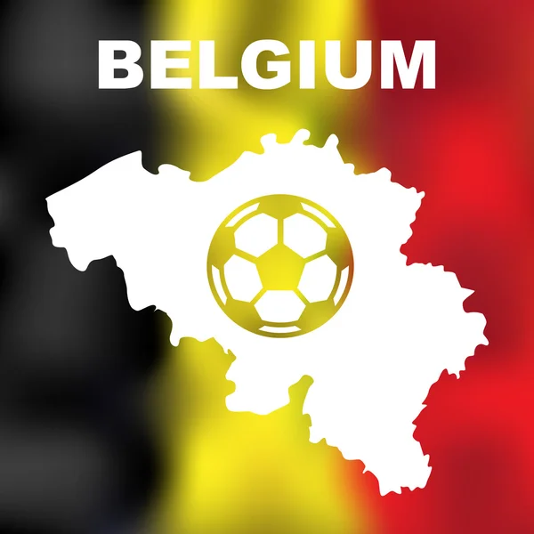 Belgijski Mapa streszczenie — Wektor stockowy