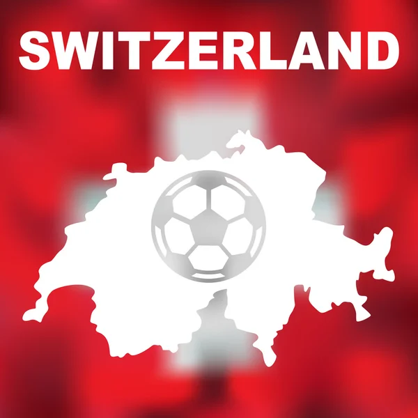 Mappa astratta svizzera — Vettoriale Stock