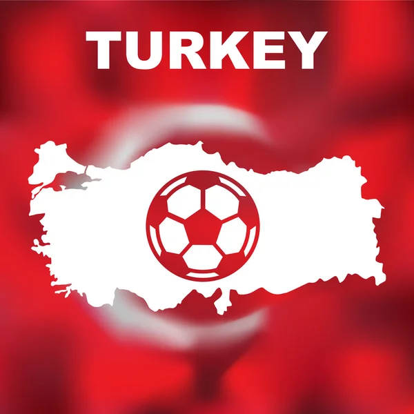 Türk soyut harita — Stok Vektör