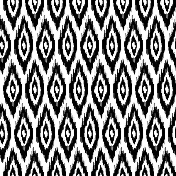 Ethnische Hand gezeichnetes nahtloses Muster — Stockvektor