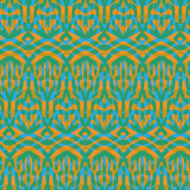 Etnik el çekilmiş seamless modeli