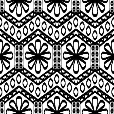 Etnik el çekilmiş seamless modeli