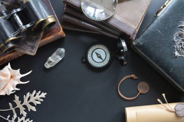 Gezgin ögeleriyle birlikte masadaki retrosyon bileşimi