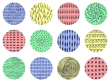 El çizimi karalama kalıpları ayarlandı