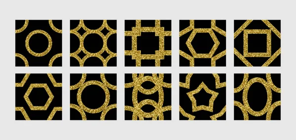 Paillettes Motifs Sans Couture Ensemble Fond Répétition Luxe Vectoriel Pour — Image vectorielle