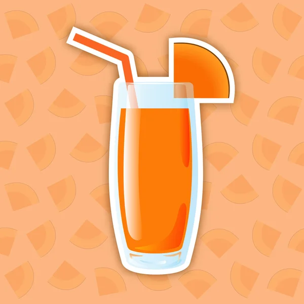 Juice Icon. Zucca — Vettoriale Stock