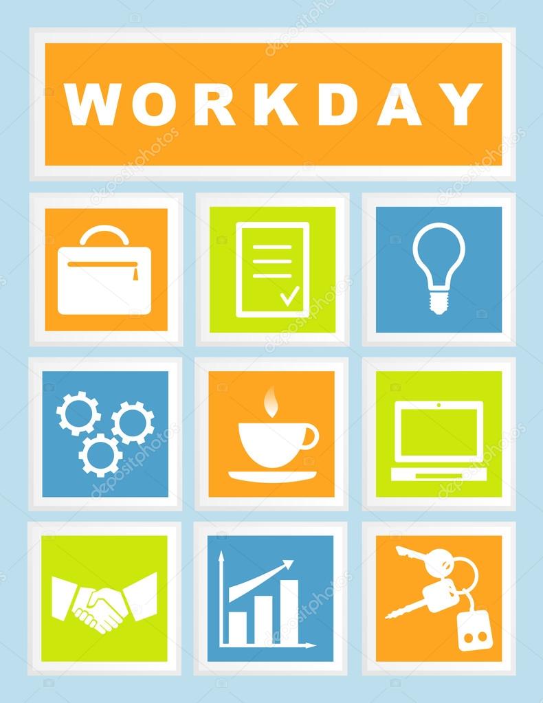 Set 9 Workday Icons