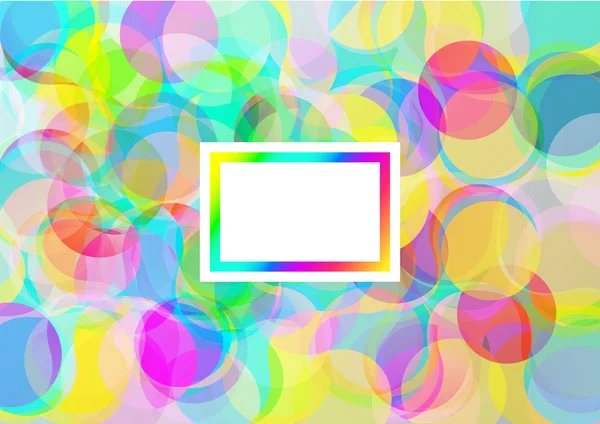 Background with abstract color bubbles with text place — Stock Vector