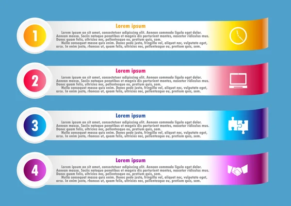 Modelo de folheto de infográfico de negócios —  Vetores de Stock