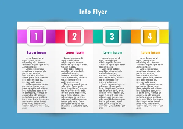 Modelo de folheto de infográfico de negócios —  Vetores de Stock