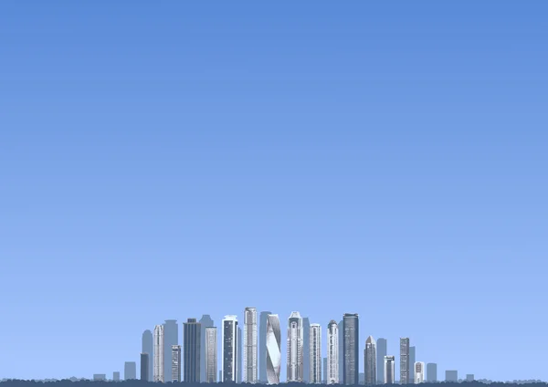 Hintergrund mit abstrakter Stadt — Stockvektor