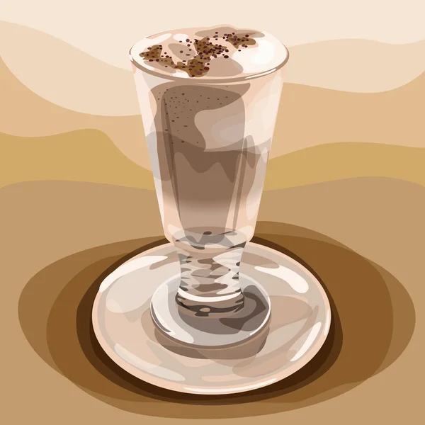 Vaso de latte — Archivo Imágenes Vectoriales