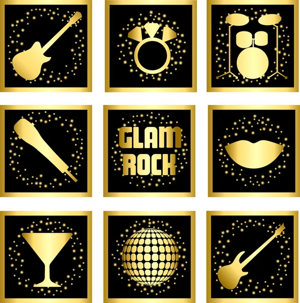 Glam rock — Image vectorielle
