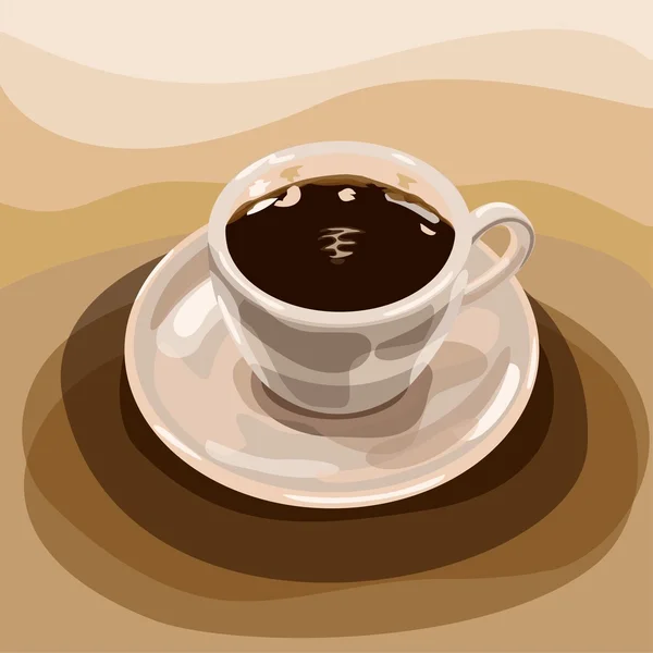 Taza de espresso — Vector de stock