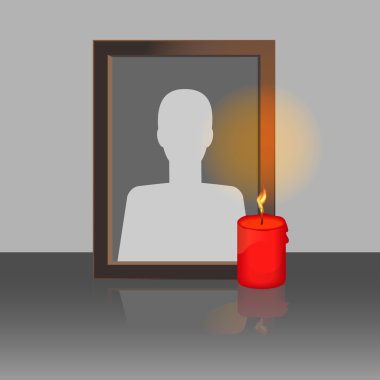 Mum ile fotoğraf çerçevesi