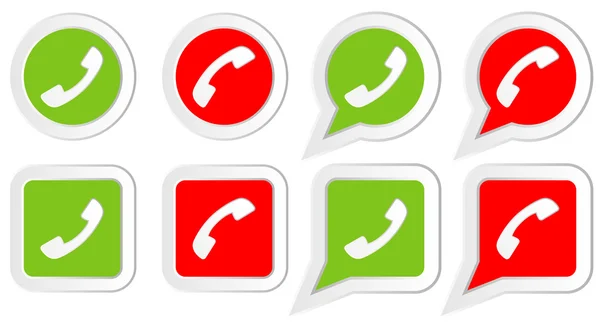 Simgeleri bir dizi telefon ahizesi mermi, kareler ve konuşma balonları ile