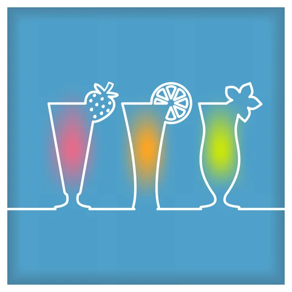 Icône de cocktail — Image vectorielle