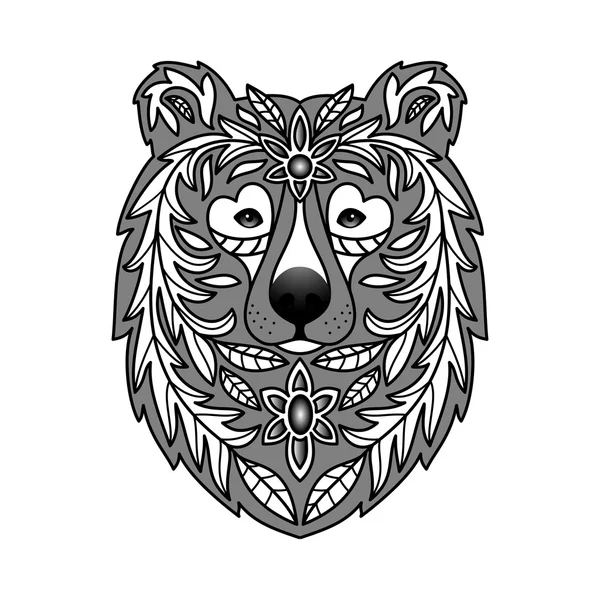 Oso ornamental — Archivo Imágenes Vectoriales