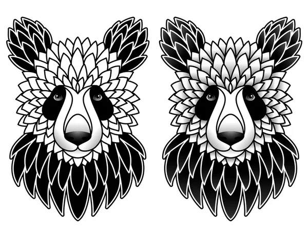 Atur dengan panda Stok Ilustrasi Bebas Royalti