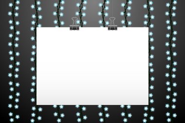 Yatay kağıt teslim ve ışıklar