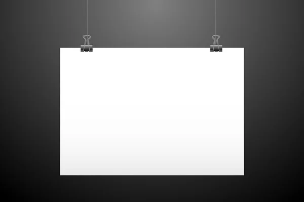 Papier suspendu horizontal — Image vectorielle