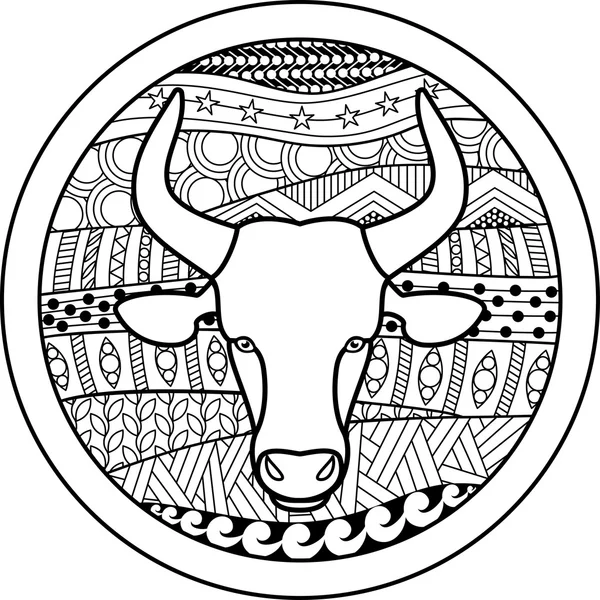 Tierkreiszeichen Stier — Stockvektor