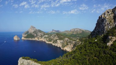mallorca viewpoint formentor cap, Mirador Es Colomer, wallpaper, travelling in beautiful places concept                               