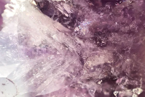 Macro Image Precious Mineral Amethyst Beauty Natural Materials Background Copyspace — Stock Photo, Image