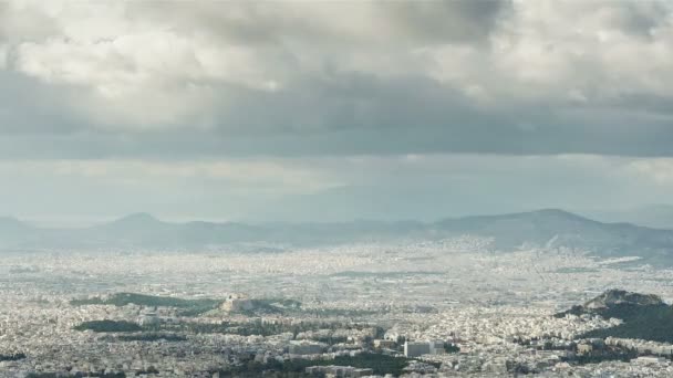 Fast Clouds Over The City — Stock Video