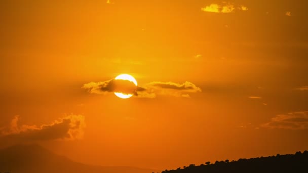 Pôr-do-sol bonito no tempo do mar — Vídeo de Stock