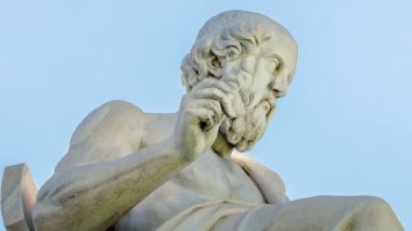 Antik Yunan filozofu Platon hareket zaman atlamalı