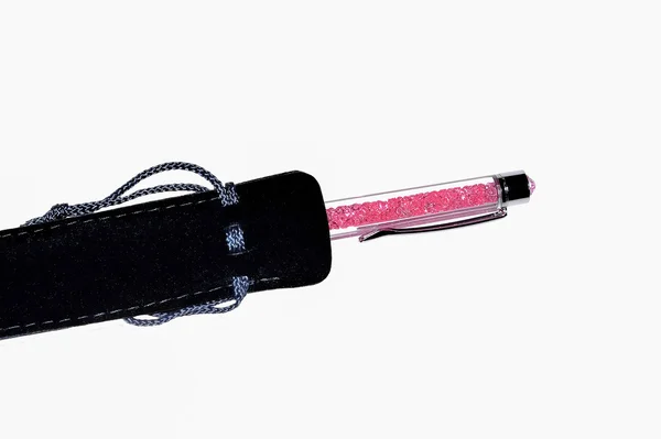 Женская ручка с рубином — стоковое фото
