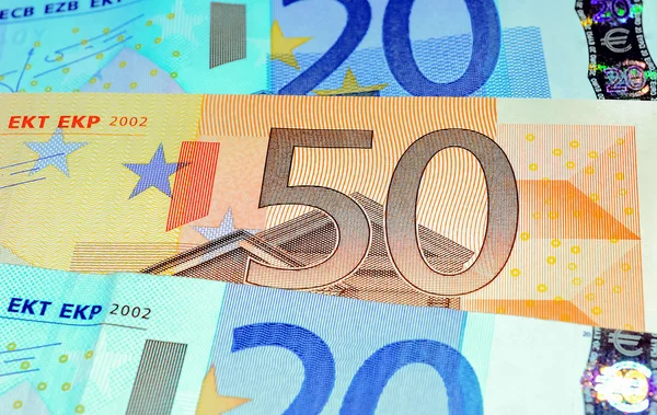 Billetes en euros — Foto de Stock