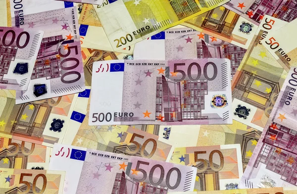 Eurobankovky různé — Stock fotografie