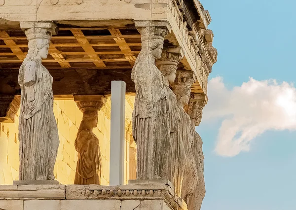 Caryatides, Acrópole de Atenas — Fotografia de Stock