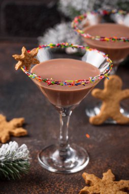 Şekerli kurabiye martinisi.