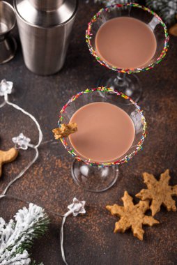 Şekerli kurabiye martinisi.