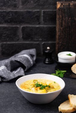 Patatesli sebze çorbası ve karnabahar.