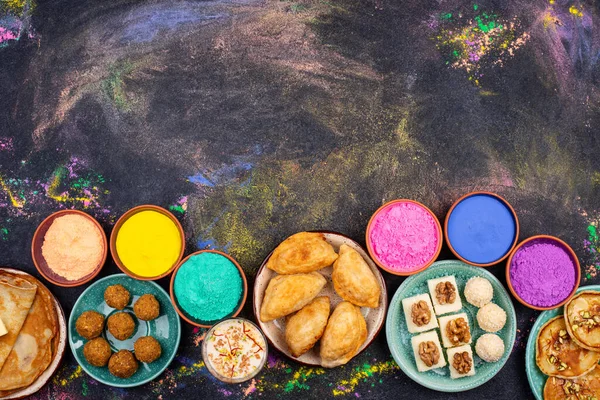 Tradiční indické Holi festival potravin — Stock fotografie