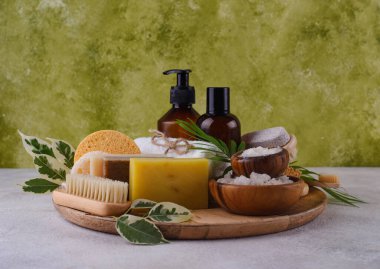 Yeniden kullanılabilir cilt aksesuarları. Sıfır atık sürdürülebilir yaşam tarzı kavramı