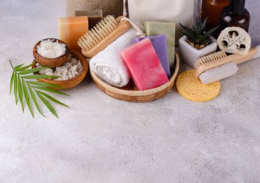 Yeniden kullanılabilir cilt aksesuarları. Sıfır atık sürdürülebilir yaşam tarzı kavramı