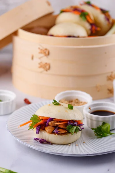 대만의 구아 바오, 아시아의 햄버거 — 스톡 사진